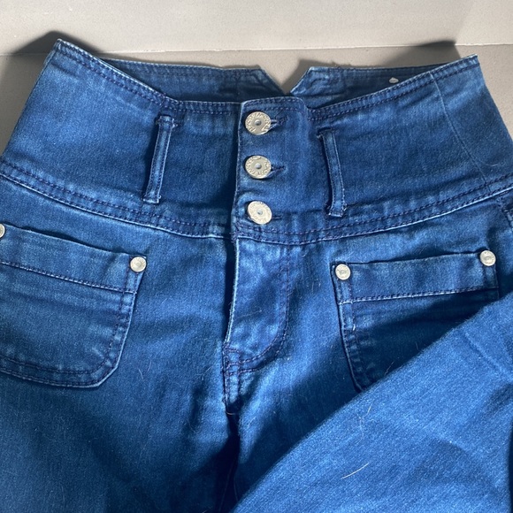 Super high waist button front skinny jeans - Picture 2 of 3